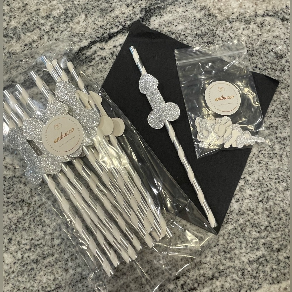 Bachelor/Bachelorette-Themed Straws & Confetti 🎉